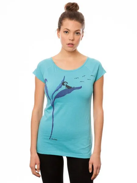 FellHerz FellHerz Damen T-Shirt Relaxn Bio Fair, Neptune, – Produktbild 4 von 4