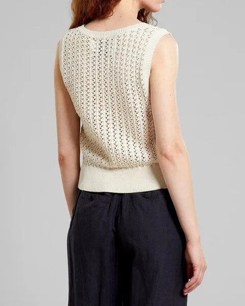 Dedicated DEDICATED Oskarshamn Knit Top - Vanilla – Produktbild 2 von 2