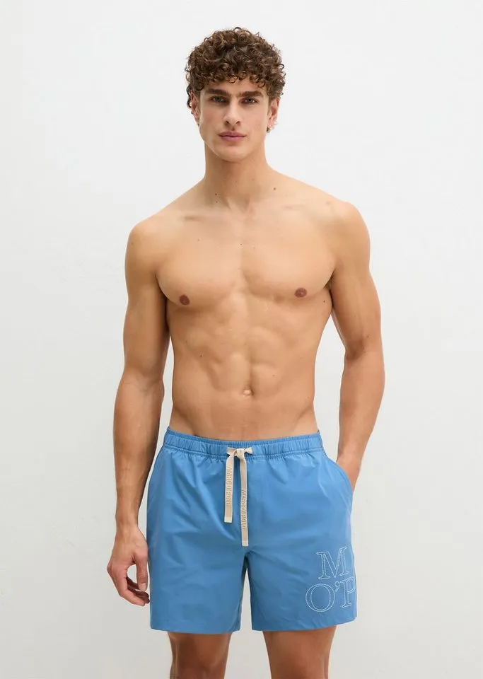 Marc O'Polo Marc O'Polo Badeshorts Essentials, Blau, – Produktbild 1 von 4