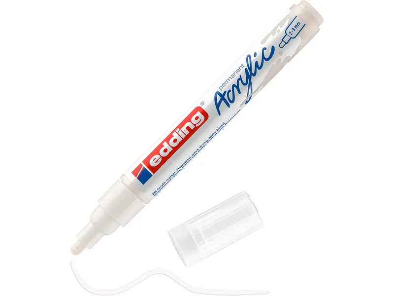 Edding Edding Acrylmarker "Acrylic 5100" Rundspitze mittel, Weiß, – Produktbild 1 von 1
