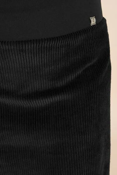 La Gitana La Gitana Kurzer Cordrock A-Linie Bio-Baumwolle „Emmi, Schwarz, – Produktbild 5 von 5