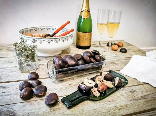Plates et Culotées Upcycling-Servierschale aus Weinflaschen von Plates et Culotées – Produktbild 3 von 3