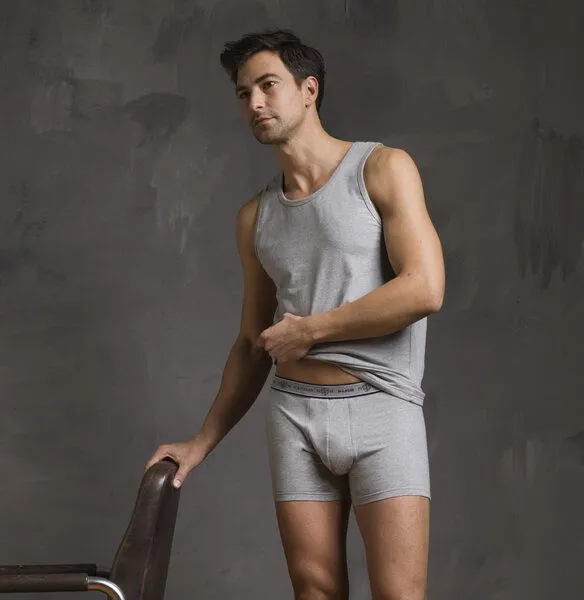 Haasis Bodywear Haasis Bodywear Herren Pants 3er Pack ohne Eingriff, Single Jersey,, Graumeliert, – Produktbild 1 von 4