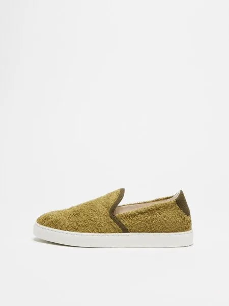NINE TO FIVE NINE TO FIVE #elli - lässiger Slip-in Sneaker aus Bambusfasern, Moos bamboo, – Produktbild 3 von 4