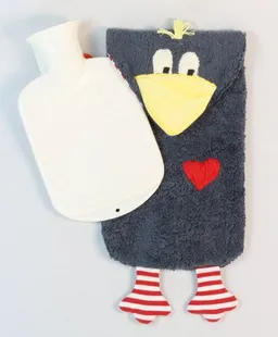 Pat und Patty Pat und Patty Wärmflasche "Rabe" , inkl. Wärmflasche Fa. Sänger aus Naturgummi. – Produktbild 1 von 1