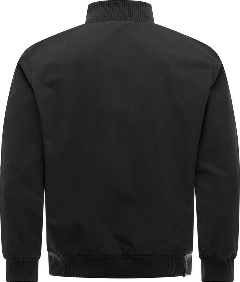 ragwear ragwear Outdoorjacke Crusien YOUMODO Leichte Jacke mit elastischen Bündchen, Schwarz, – Produktbild 4 von 5