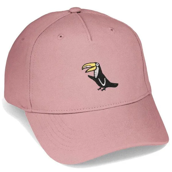 LIGARTI Bestickte Cap – Joey der Tukan – LIGARTI Tiermanufaktur, Altrosa, – Produktbild 1 von 4