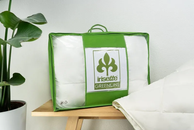 irisette GREENLINE Baumwollbettdecke Sommersteppbett Irisette Greenline Baumwolle, Füllung: 100% Baumwolle, Bezug: 100% Baumwolle aus kontrolliert biologischem Anbau, waschbar bis 60°C, mit natürlichen Materialeigenschaften, Weiß, – Produktbild 5 von 5