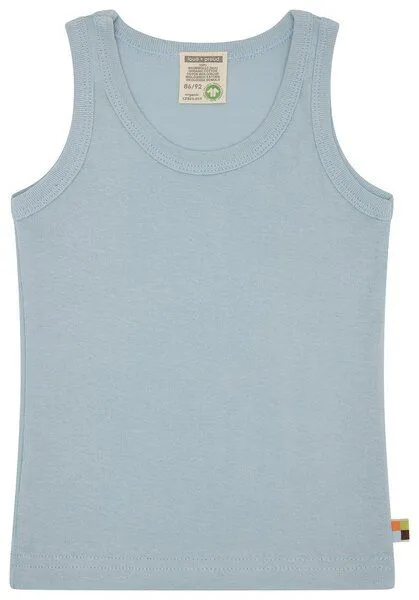 loud + proud loud + proud Babys & Kinder Doppelpack Unterhemden aus Feinripp, GOTS-zertifiziert, Eisblau(blau), – Produktbild 3 von 4