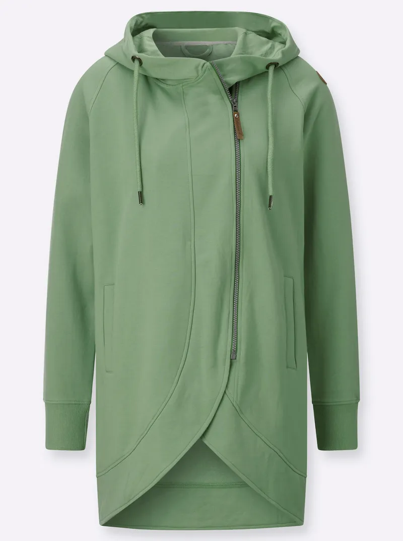 Witt Sweatjacke eucalyptus, Eucalyptus, – Produktbild 1 von 2