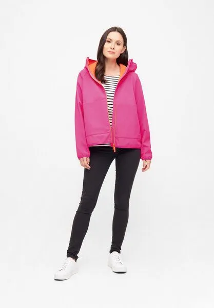 derbe derbe Softshelljacke „Peutby“, Pink glo tiger lily, – Produktbild 3 von 4