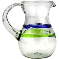 Mitienda Shop Mitienda Shop Krug aus mundgeblasenem Glas grün/blau, Karaffe – Produktbild 1 von 1