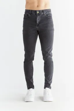 Evermind Evermind Herren vegan Jeans Stretch Skinny Fit Aschgrau – Produktbild 1 von 1