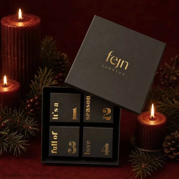 fejn jewelry fejn jewelry Schmuck-Adventskalender 'the urban edition', Gold, – Produktbild 1 von 4