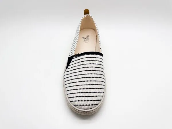 thies Veganer "thies ® Mallorca Organic Cotton Espadrille navy stripe" aus Biobaumwolle – Produktbild 4 von 4