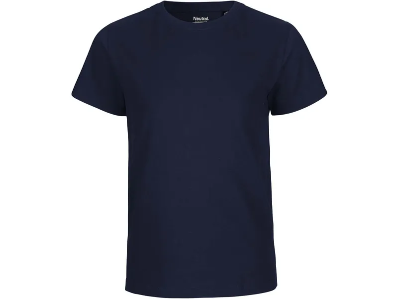 Neutral Neutral Bio-Kinder-T-Shirt mit Rundhalsausschnitt, navy, Gr. 140/146 – Produktbild 1 von 2