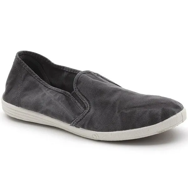 Natural World Natural World Vegane Unisex Slip-In Sneaker, Schwarz (enzym washed), – Produktbild 1 von 1