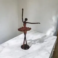 Moogoo Creative Africa Moogoo Creative Africa Bronze-Skulptur "Danseuse de ballet" Ballerina 20cm Unikat by Mouni – Produktbild 1 von 1