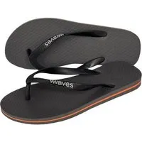 Waves WAVES Flip Flops - Zehentrenner 100 % Naturkautschuk, Anthrazith/orange, – Produktbild 1 von 1