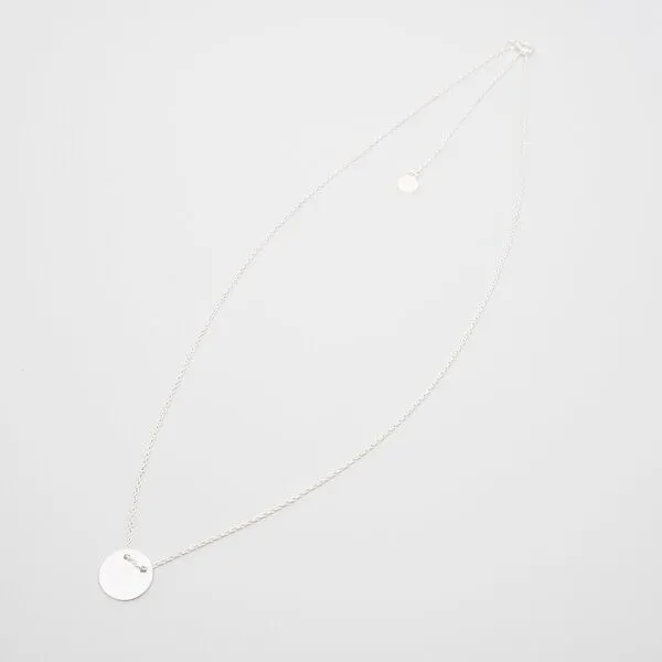 fejn jewelry fejn jewelry Kette 'satin disc', Silber, – Produktbild 1 von 2