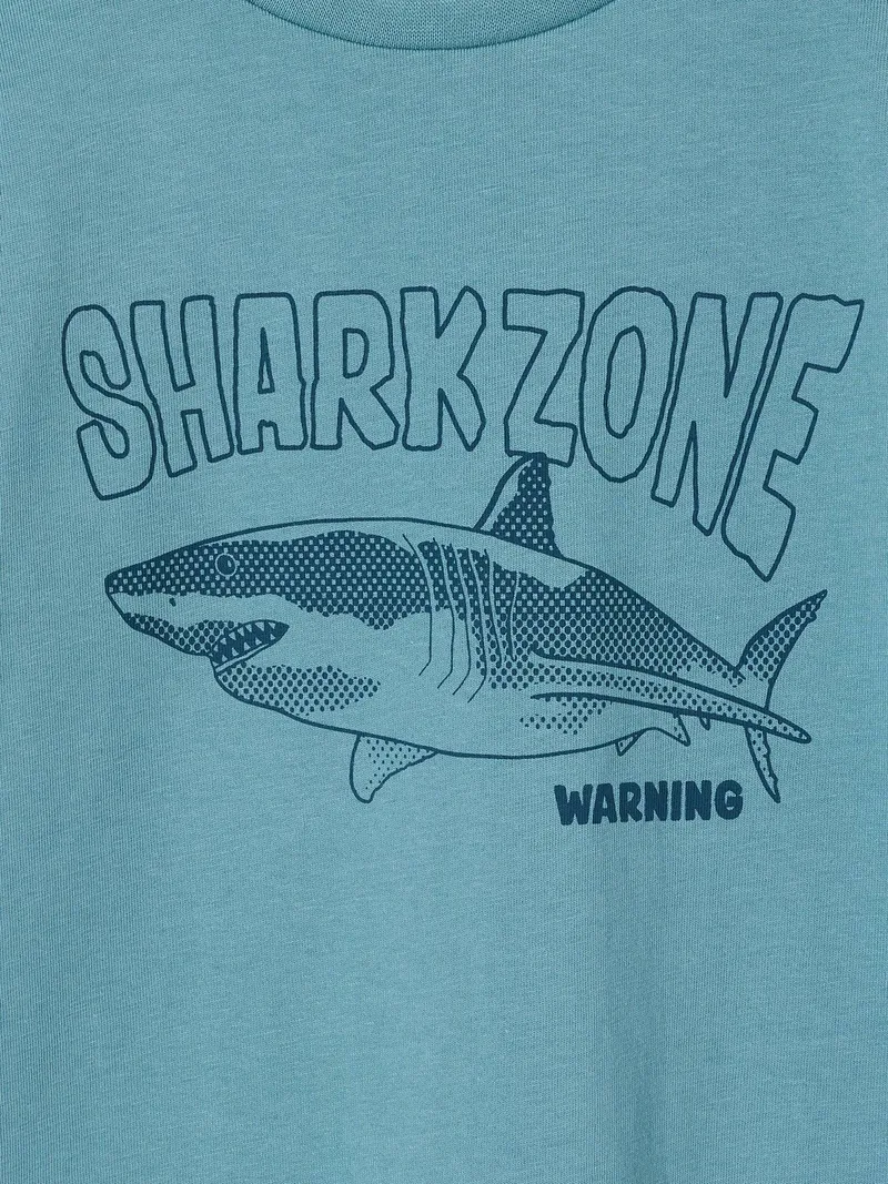 Vertbaudet T-Shirt mit Print für Jungen BASIC, Aqua, – Produktbild 3 von 3