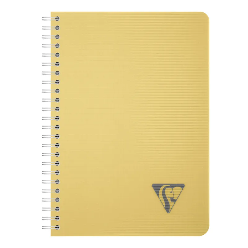 Clairefontaine Clairefontaine Spiralbuch A5 karriert 90 Blatt Strohgelb, Strohgelb, – Produktbild 1 von 1