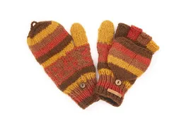 short'n'pietz short'n'pietz Schurwollhandschuhe, handgestrickt, bunt gemustert – Produktbild 1 von 1