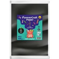 Clairefontaine 100 Blatt Tonpapier DIN A4 "forever craft paper" 120g/m² schwarz – Produktbild 1 von 1