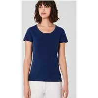 HempAge HempAge Damen T-Shirt mit Rollsaum Hanf/Bio-Baumwolle, Navy (blau), – Produktbild 1 von 1