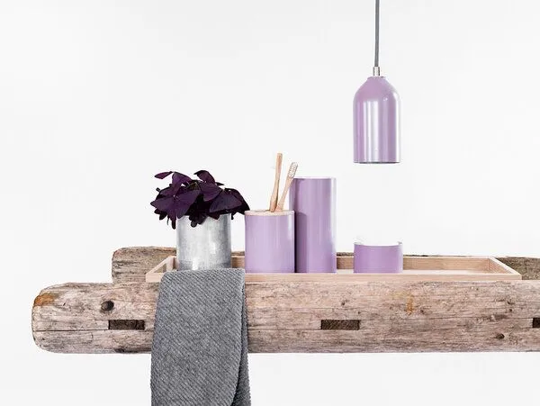 werkvoll by Lena Peter werkvoll by Lena Peter Recycling Feuerlöscher Zahnbürstenhalter FIRE, Pastellviolett, – Produktbild 3 von 4