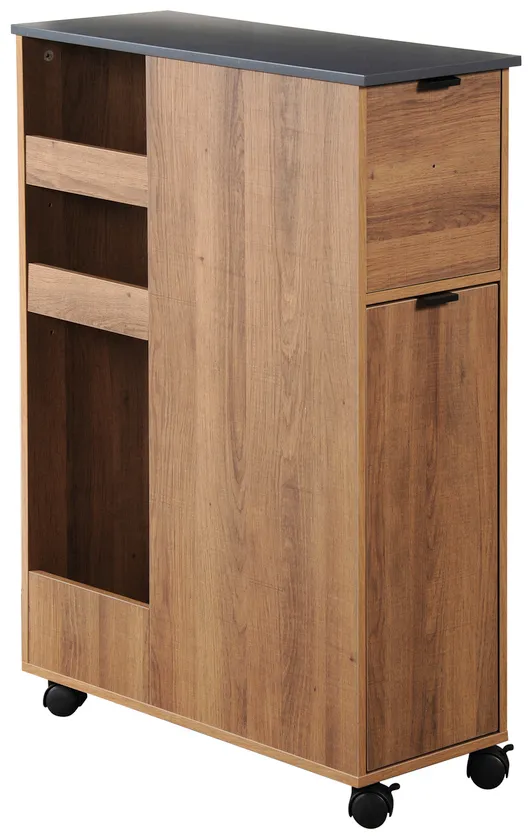 Kesper KESPER Nischenregal Holzdekor Spannplatte 60 x 25 x 86 cm, Braun, – Produktbild 2 von 2