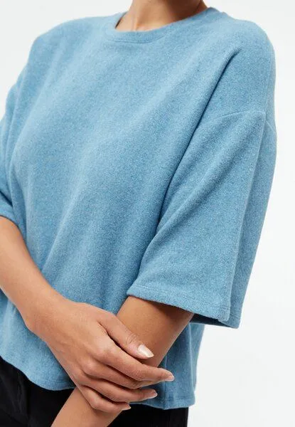Givn Berlin Givn Berlin Sweater GBSELMA aus recycelter Baumwolle - Frosty Blue, Blue, – Produktbild 3 von 4