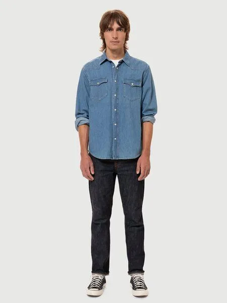 Nudie Jeans Nudie Jeans - Hemd George, Blue, – Produktbild 1 von 4