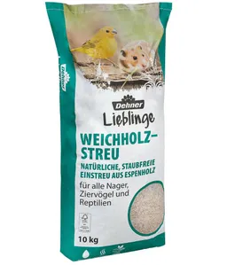 Dehner Einstreu Lieblinge Einstreu für Nager / Vögel / Reptilien, 10 kg, staubfreies Weichholz, Allergiker-geeignet – Produktbild 1 von 1