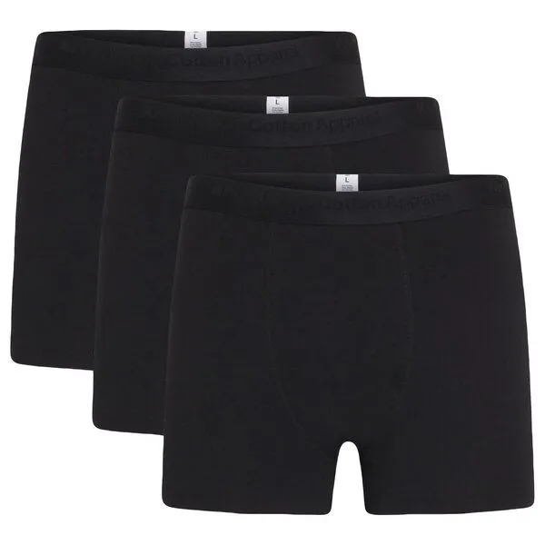 KnowledgeCotton Apparel KnowledgeCotton Apparel Herren-Unterhosen im 3er-Pack, Black jet, – Produktbild 1 von 3