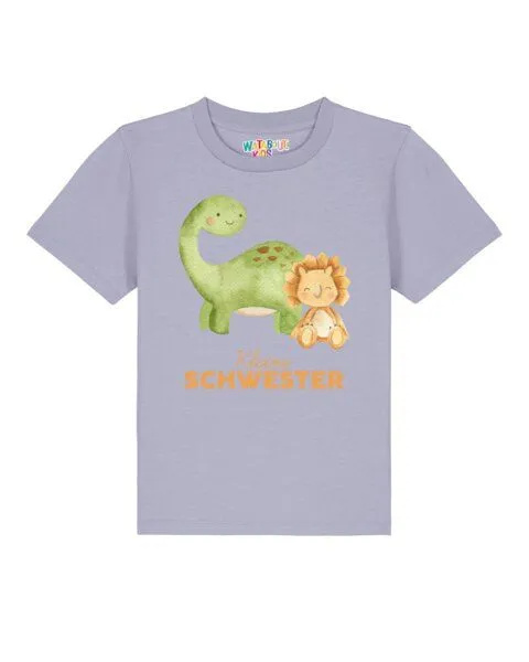watabout.kids watabout.kids T-Shirt Kinder Dinosaurier 06 Kleine Schwester, Lavender, – Produktbild 1 von 2