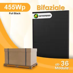 Powerness - Always be powered Astronergy N7s 455W Full Black Bifaziales Glas-Glas Solarmodul mit n-Type TOPCon, by Powerness - 36 Stücke / Selbstabholung – Produktbild 1 von 1