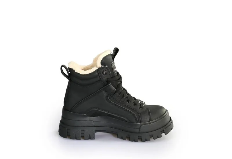 Buffalo Buffalo Aspha Schnürboots, Schwarz, – Produktbild 4 von 4
