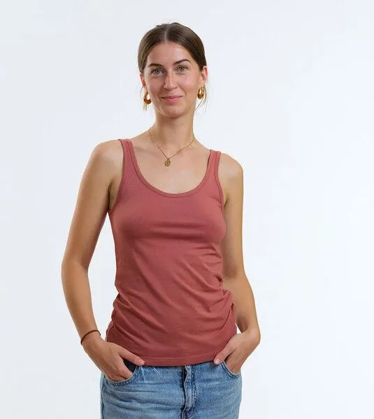 Gary Mash GARY MASH Soft fitted Top Dana aus TENCEL Lyocell Mix, Chutney (braun), – Produktbild 1 von 4