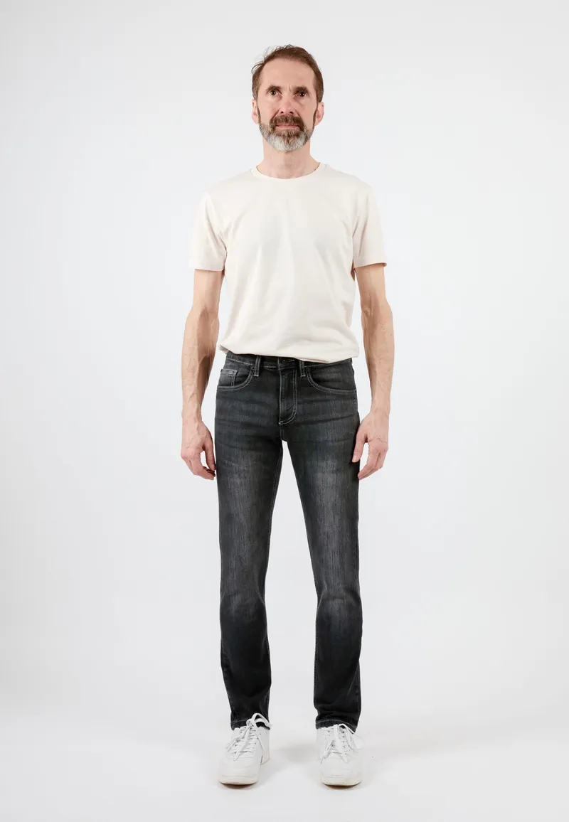 TORLAND TORLAND Herren vegan Jeans Slim Fit, Dunkelgrau, – Produktbild 1 von 2
