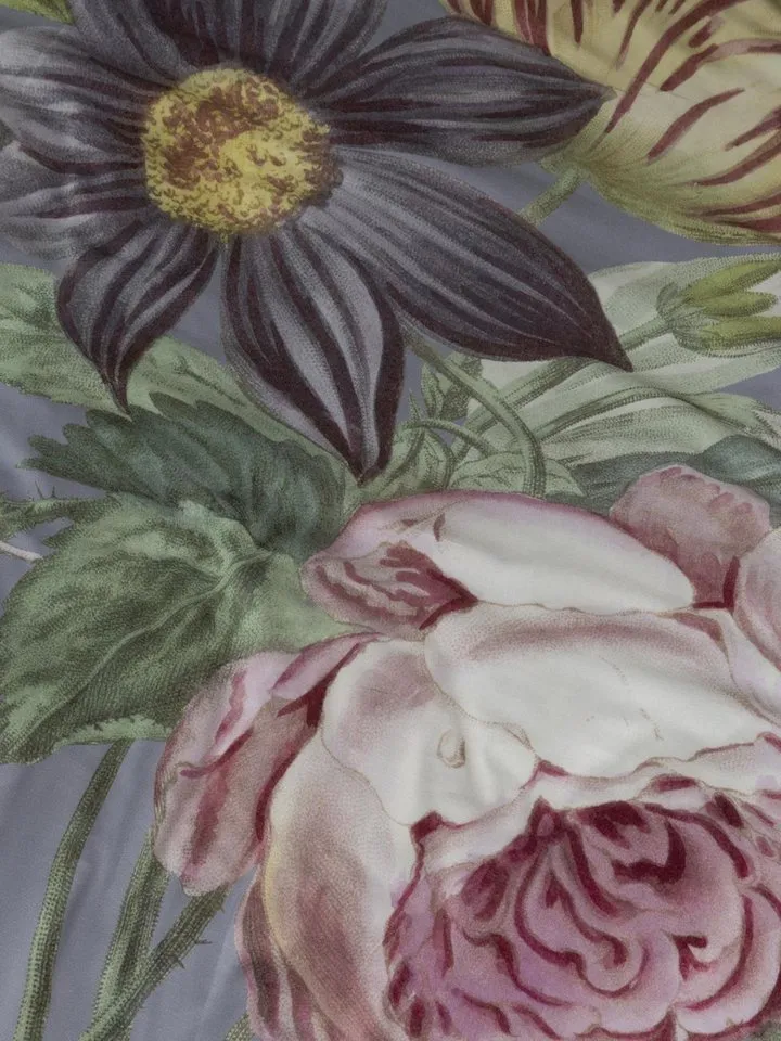 Essenza Bettwäsche Madia, Satin, 2 teilig, mit floralem Muster, Grau, – Produktbild 3 von 5