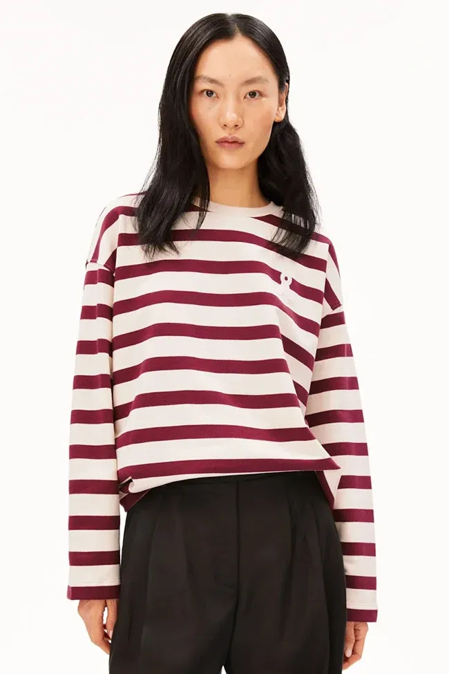 ARMEDANGELS ARMEDANGELS Damen vegan Pullover Frankaa Bold Velvet Red, Rot, – Produktbild 2 von 2