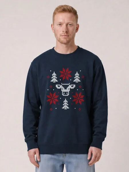 watapparel watapparel Sweatshirt Unisex Christmas with love, French navy, – Produktbild 2 von 2