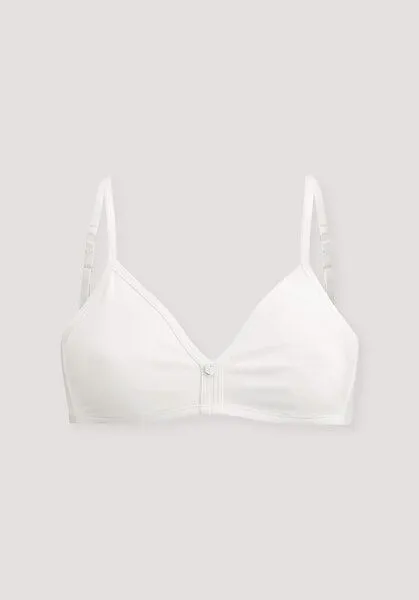 hessnatur hessnatur Triangel BH bügellos COTTON FEEL aus Bio-Baumwolle, Naturweiss, – Produktbild 4 von 6