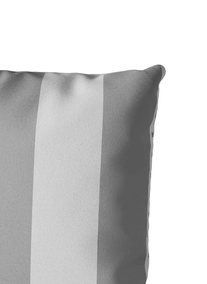 OTTO home Wendebettwäsche Sari in verschiedenen Qualitäten, Flanell, 2 teilig, ab Gr. 135x200 cm, Wendedesign, moderne Bettwäsche mit Streifen, Grau, – Produktbild 4 von 6