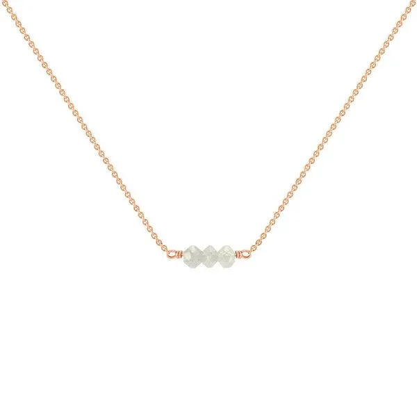 Eppi Eppi Goldener Choker mit Diamanten-Perlen Xanadie, Rose, – Produktbild 1 von 3