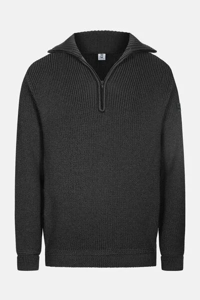 Hanseheld Troyer Hanseheld Merino GOTS Organic kbT Strickpullover Wolle, Anthrazit, – Produktbild 1 von 4