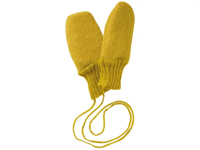 Disana Disana Baby Handschuhe Bio-Merinowolle Walk curry Gr.1 (7-8 Monate), Gelb, – Produktbild 1 von 1