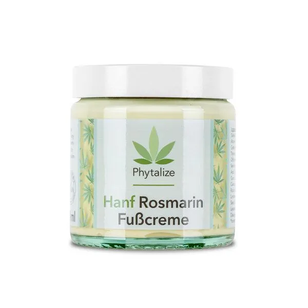 Phytalize Phytalize Hanf Rosmarin Fußcreme – Belebende Pflege für müde Füße (100 ml) – Produktbild 1 von 2