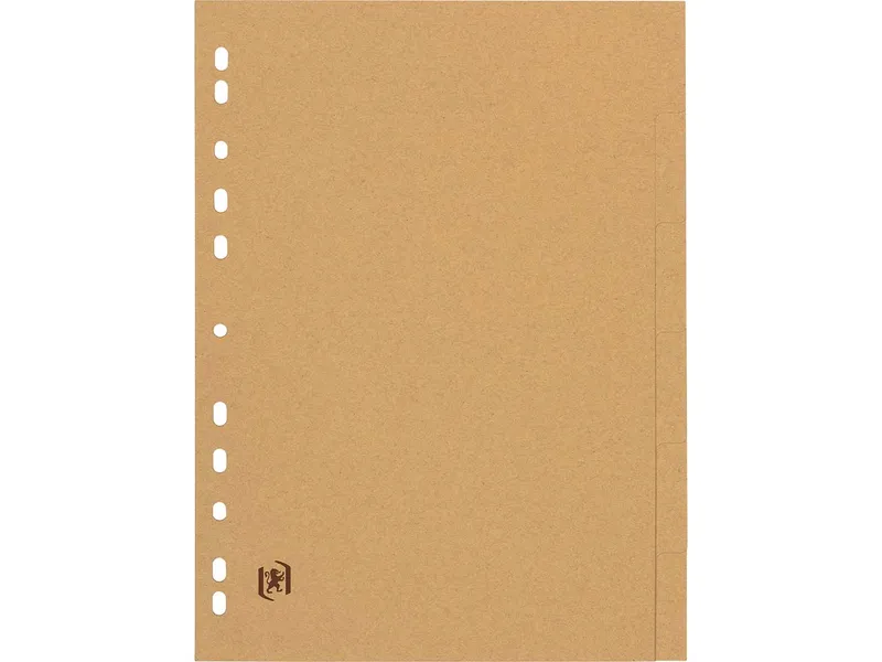 OXFORD OXFORD Register "Touareg" aus Recyclingpapier, DIN A4, 6-teilig, beige – Produktbild 1 von 1